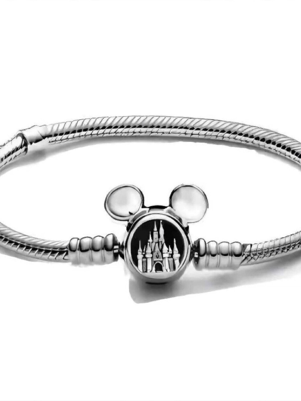 Sterling Silver Castle Charm Bracelet - Silver Women's Jewelry Bracelet Size 7.5